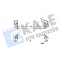 350830 KALE OTO RADYATÖR Интеркулер