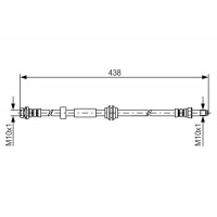1 987 476 181 BOSCH Гальмівний шланг