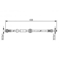 1 987 476 181 BOSCH Гальмівний шланг