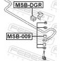 MSBDGR FEBEST Опора стабілізатора