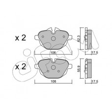 822-920-0 CIFAM КомплеК т гальмівних колодок, дискове гальмо