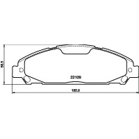 8DB 355 032-991 HELLA КомплеК т гальмівних колодок, дискове гальмо