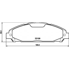 8DB 355 032-991 HELLA КомплеК т гальмівних колодок, дискове гальмо