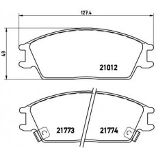 P 30 024 BREMBO Комплект гальмівних колодок дисковий гальм