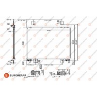1626267380 EUROREPAR Конденсатор кондиціонера