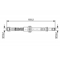 1 987 481 609 BOSCH Гальмівний шланг