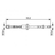 1 987 481 609 BOSCH Гальмівний шланг