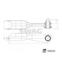 33 10 8489 SWAG Ричаг незалежної підвіски колеса, подвеска колеса