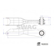 33 10 8489 SWAG Ричаг незалежної підвіски колеса, подвеска колеса