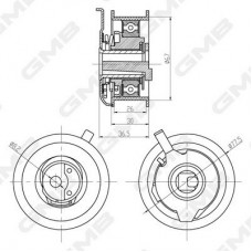 GTB0270 GMB Натяжний ролик ремінь ГРМ