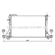 RTA2560 AVA QUALITY COOLING Радіатор охолодження двигуна