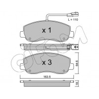 822-898-0 CIFAM Комплект гальмівних колодок дисковий гальм