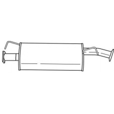 32423 SIGAM Середній глушник вихлопних газів