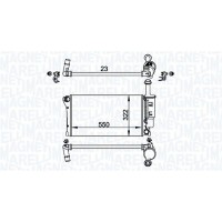 350213196200 MAGNETI MARELLI Радіатор охолодження двигуна