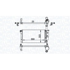 350213196200 MAGNETI MARELLI Радіатор охолодження двигуна