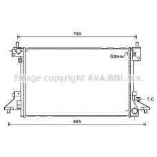OL2601 AVA QUALITY COOLING Радіатор охолодження двигуна