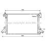 OL2601 AVA QUALITY COOLING Радіатор охолодження двигуна