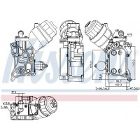 91355 NISSENS масляний радіатор двигунне олива