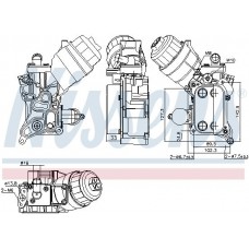 91355 NISSENS масляний радіатор двигунне олива
