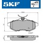 VKBP 80041 SKF КомплеК т гальмівних колодок, дискове гальмо