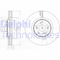 BG4225 DELPHI Гальмівний диск