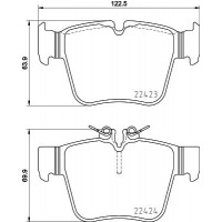 P 50 133 BREMBO Комплект гальмівних колодок дисковий гальм