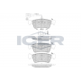 141816-203 ICER Комплект гальмівних колодок дисковий гальм