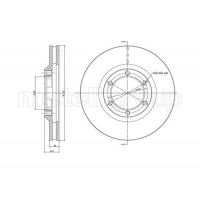 800-1238 CIFAM Гальмівний диск