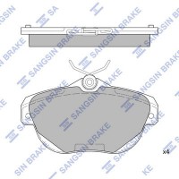 SP4270 Hi-Q Комплект гальмівних колодок дисковий гальм