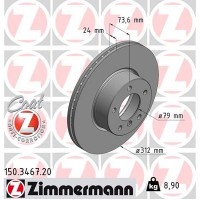 150.3467.20 ZIMMERMANN Гальмівний диск