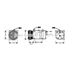 CNAK222 AVA QUALITY COOLING Компресор кондиціонера