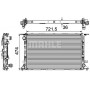 CR 911 000P MAHLE Радіатор охолодження двигуна