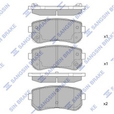 SP1187 Hi-Q Комплект гальмівних колодок дисковий гальм