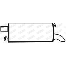 21012 WALKER Глушник вихлопних газів кінцевий