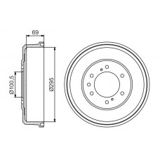 0 986 477 165 BOSCH Гальмівний барабан