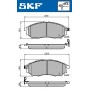 VKBP 80166 A SKF Комплект гальмівних колодок дисковий гальм