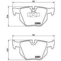 P 06 039 BREMBO Комплект гальмівних колодок дисковий гальм