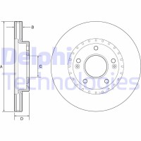BG4565C DELPHI Гальмівний диск