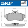 VKBP 80344 SKF Комплект гальмівних колодок дисковий гальм