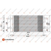 1618100280 EUROREPAR Конденсатор кондиціонера