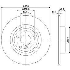 8DD 355 132-391 HELLA Гальмівний диск
