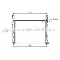 RTA2472 PRASCO Радіатор охолодження двигуна