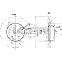78BD6475-2 ICER Гальмівний диск