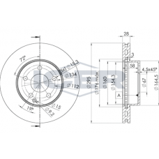 78BD6475-2 ICER Гальмівний диск
