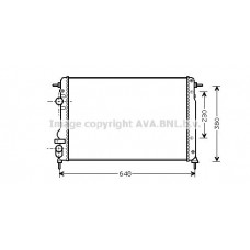 RTA2312 AVA QUALITY COOLING Радіатор охолодження двигуна