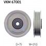 VKM 67001 SKF Паразитный / ведущий ролик, Поліклиновий ремінь
