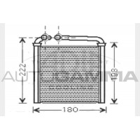 104609 AUTOGAMMA Теплообмінник обігрів салону