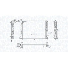 350213200200 MAGNETI MARELLI Радіатор охолодження двигуна