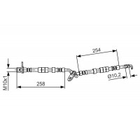 1 987 481 595 BOSCH Гальмівний шланг