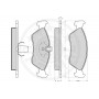 10149 OPTIMAL Комплект гальмівних колодок дисковий гальм